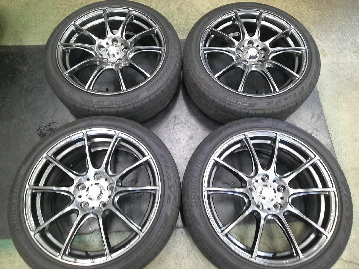 JDM Weds Wedssports SA-25R 18x7.5J +45 PCD114.3 5H 215/45R18 tires for No Tires - Image 2