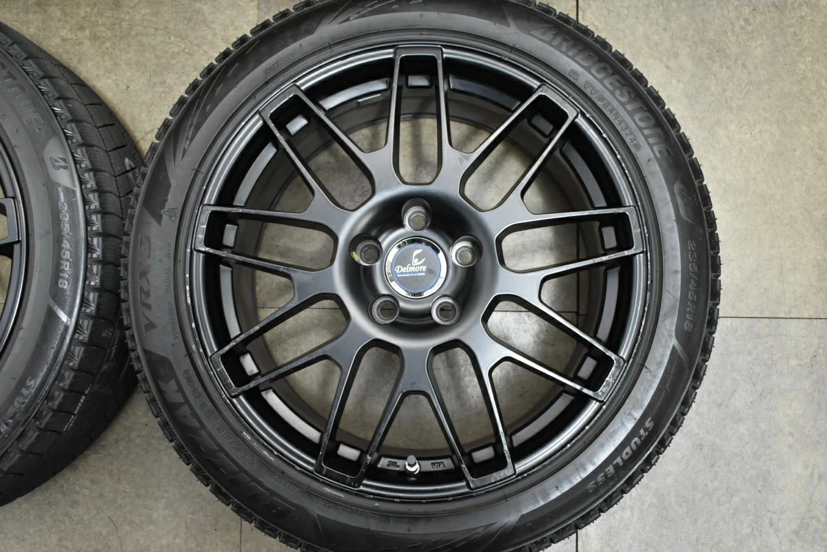 JDM Used WEDS 4-Book Wheel Set 188.0J x 18 +44 PCD 114.3 235/45R18 94Q No Tires - Image 4