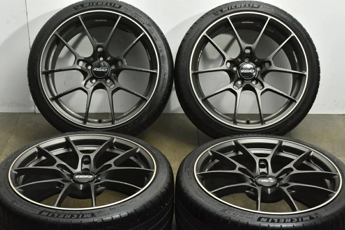 JDM Used RAYS 4-Book Set 198.5J x 19 +35 PCD 112 245/35ZR19 93Y with M No Tires - Image 2