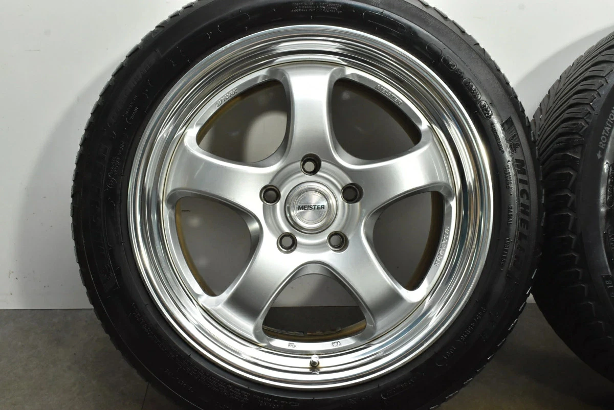 JDM Used WORK 4Book set 188.5J x 18 +47 PCD 120 245/45R18 100Y with Mi No Tires - Image 6