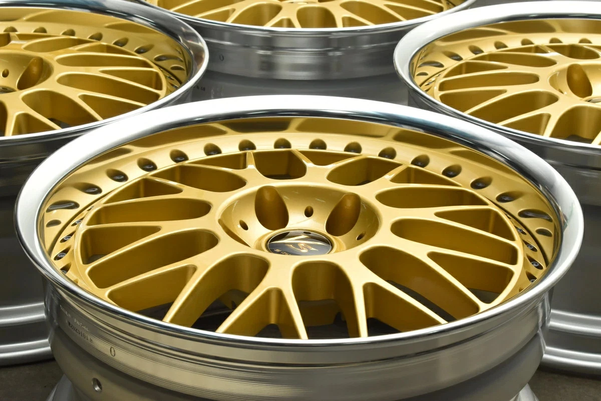 JDM Used WORK 4Book Wheel Set 189.0J x 18 +38 PCD 114.3 Wheels only No Tires - Image 3