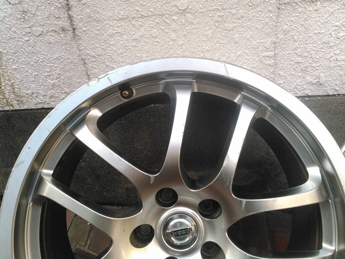 JDM Used Nissan OPRays forged 19-inch 8J wheels for a V35 Skyline. Two No Tires - Image 2