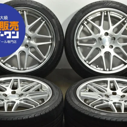 JDM Used WORK 4Book set 198.0J x 19 +43 PCD 114.3 225/45ZR19 96Y wheel No Tires