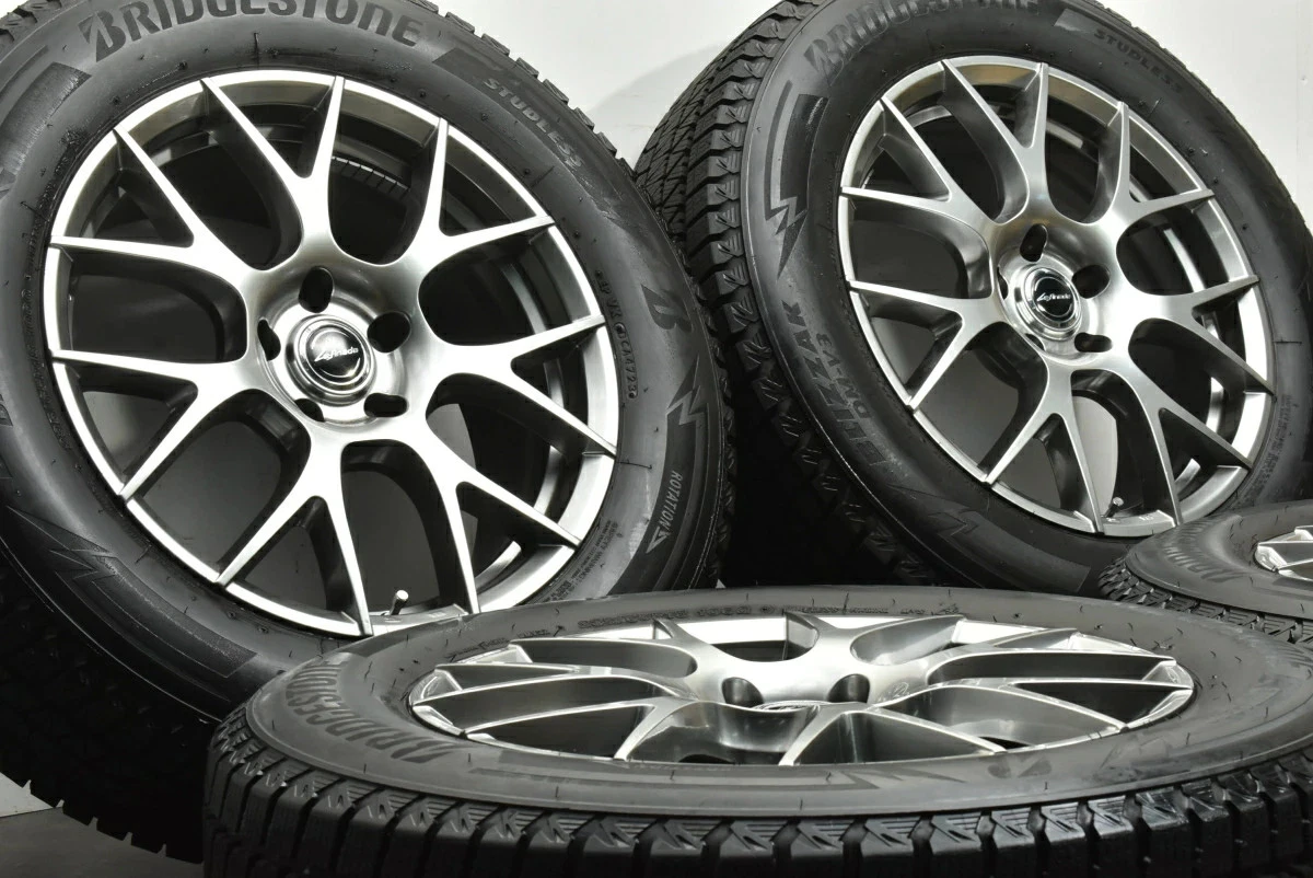 JDM Used MID Wheel Set 4-Book Set 188.0J x 18 +41 PCD 114.3 235/65R18 No Tires - Image 3