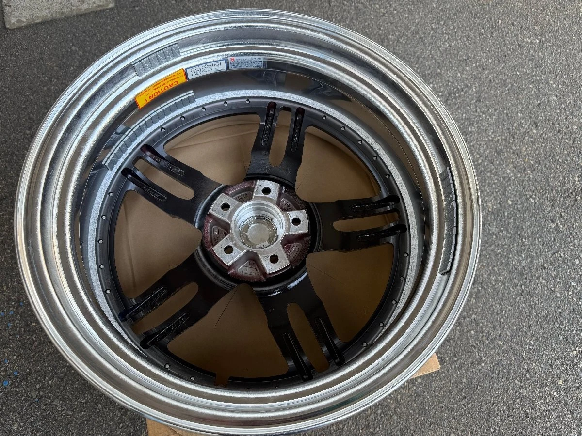 JDM Used 2Book 19AME Shallen XF-55 19x9.0J 5/114.3 +22 aluminum wheels No Tires - Image 9