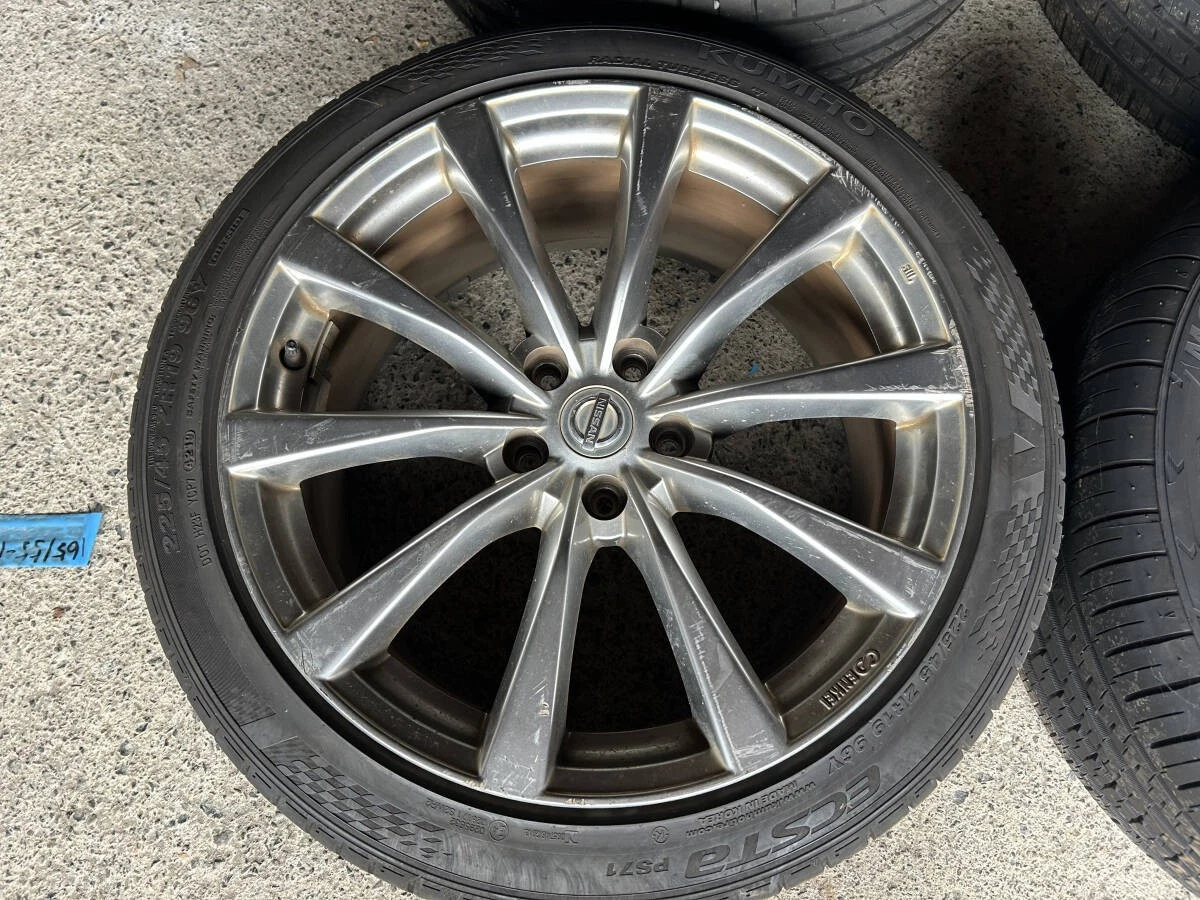 JDM Used Nissan V36 Skyline Coupe genuine 19-inch 8.5J9J5 PCD114.3 rim No Tires - Image 2