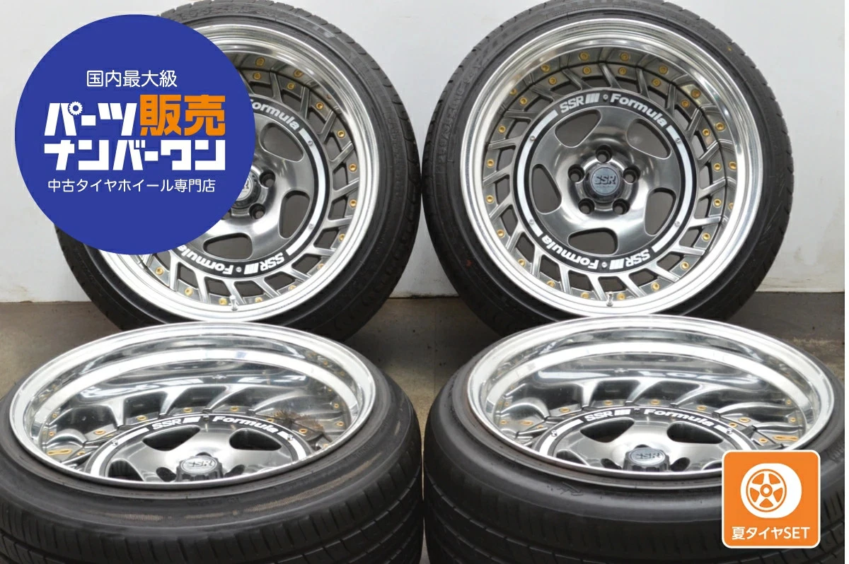 JDM Used SSR 4-Book Set 1810.5J x 18-29 PCD 100 245/35ZR18 92Y with RA No Tires