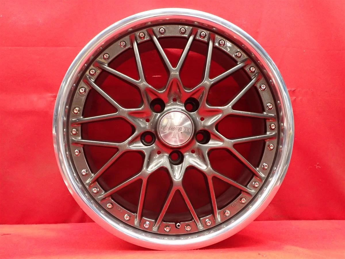 JDM Used WEDS LINEARETTA Linearetta Mesh wheels 4Book 8/9J 17PCD114.3 No Tires - Image 5