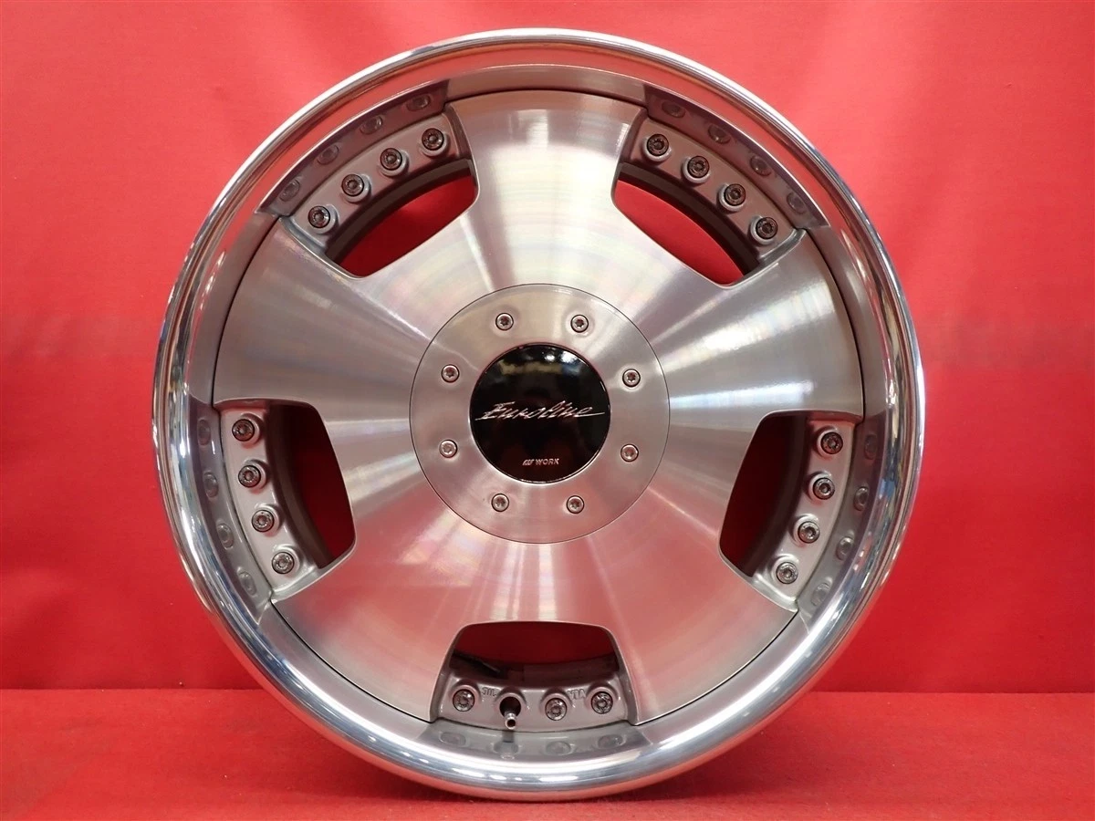 JDM Used out-of-print rare Euroline D wheels 4Book 7J 17PCD114.3 4x4/5 No Tires - Image 6