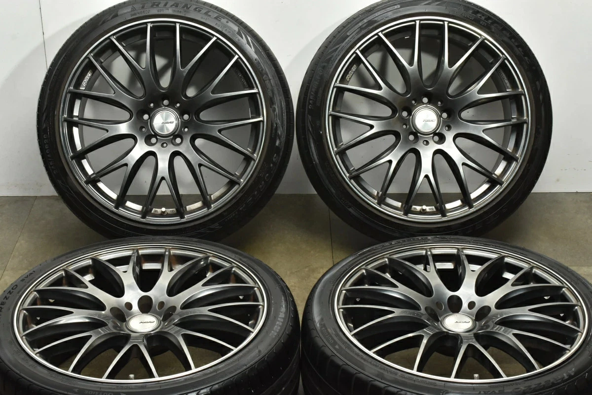 JDM Used RAYS 4-Book Set 208.5J x 20 +38 PCD 114.3 245/40ZR20 99YXL wi No Tires - Image 2