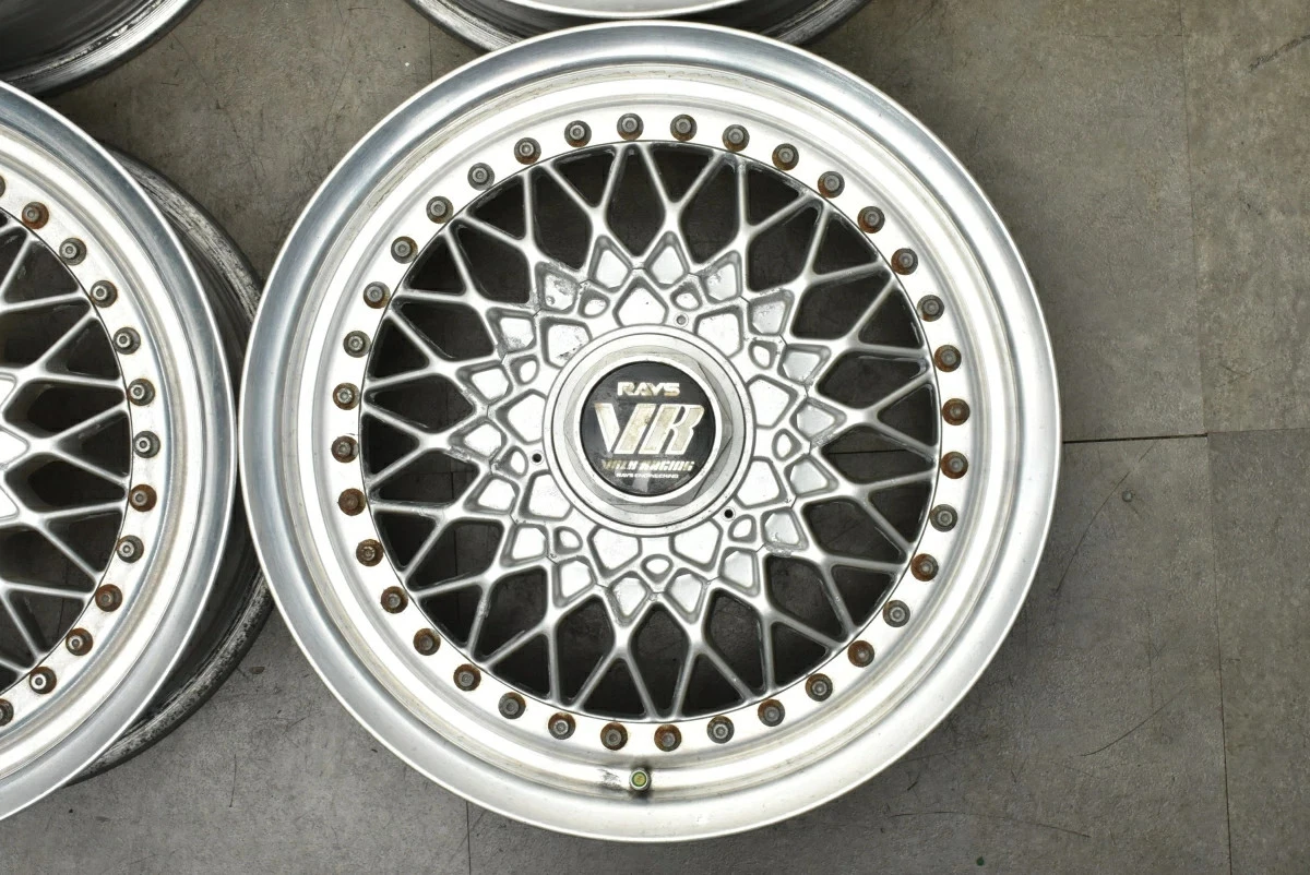 JDM Used RAYS 4Book Wheel Set 156.5J x 15 +44 PCD 114.3 Wheels only No Tires - Image 5
