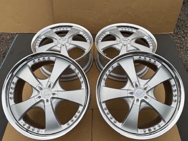 JDM Used WORK LS 105 209J +50 PCD114.3 Wheel Set for Crown Mark X Alph No Tires - Image 7