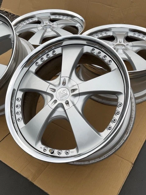 JDM Used WORK LS 105 209J +50 PCD114.3 Wheel Set for Crown Mark X Alph No Tires - Image 8