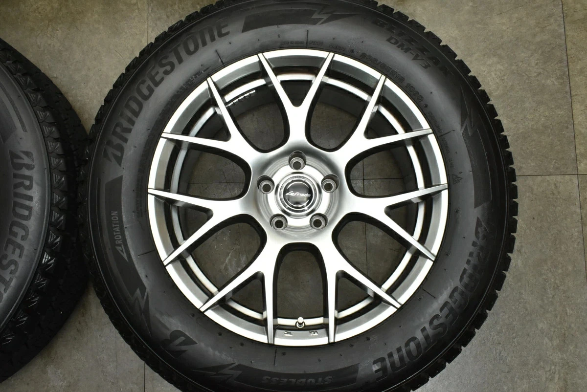 JDM Used MID Wheel Set 4-Book Set 188.0J x 18 +41 PCD 114.3 235/65R18 No Tires - Image 5