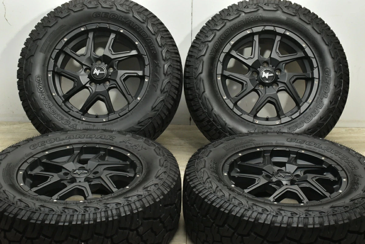 JDM Used MID 4-Book Set 177.0J x 17 +42 PCD 114.3 LT265/65R17 120/117Q No Tires - Image 2