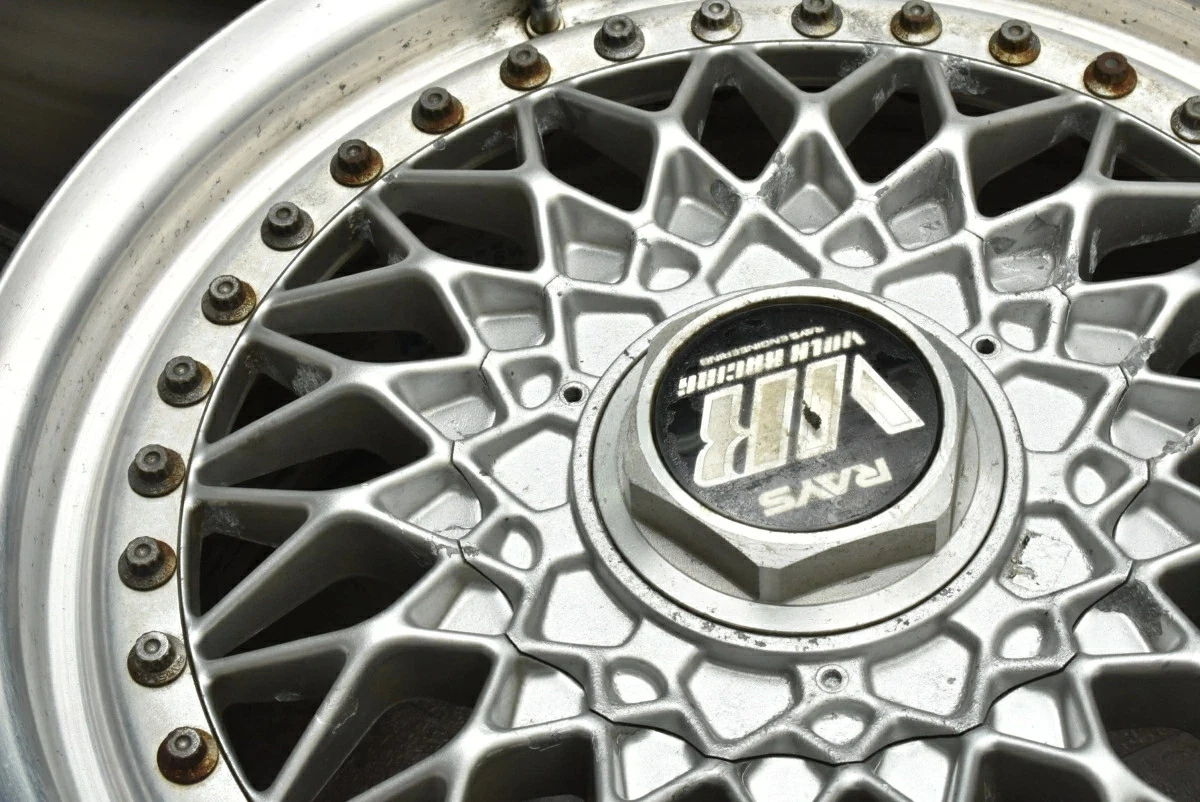 JDM Used RAYS 4Book Wheel Set 156.5J x 15 +44 PCD 114.3 Wheels only No Tires - Image 9