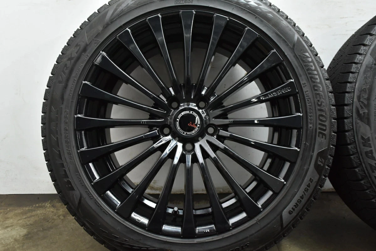 JDM Used M's Speed 4-Book Wheel Set 198.0J x 19 +48 PCD 114.3 245/ No Tires - Image 6