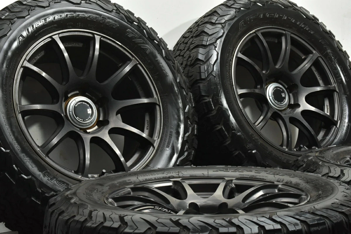 JDM Used RAYS 4-Book Set 188.0J x 18+20 PCD 139.7 LT265/65R18 117/114R No Tires - Image 3