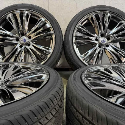 JDM YK AVID ENVigor 245/40R20 summer tires mounted on RAYS bell Sus Ai No Tires