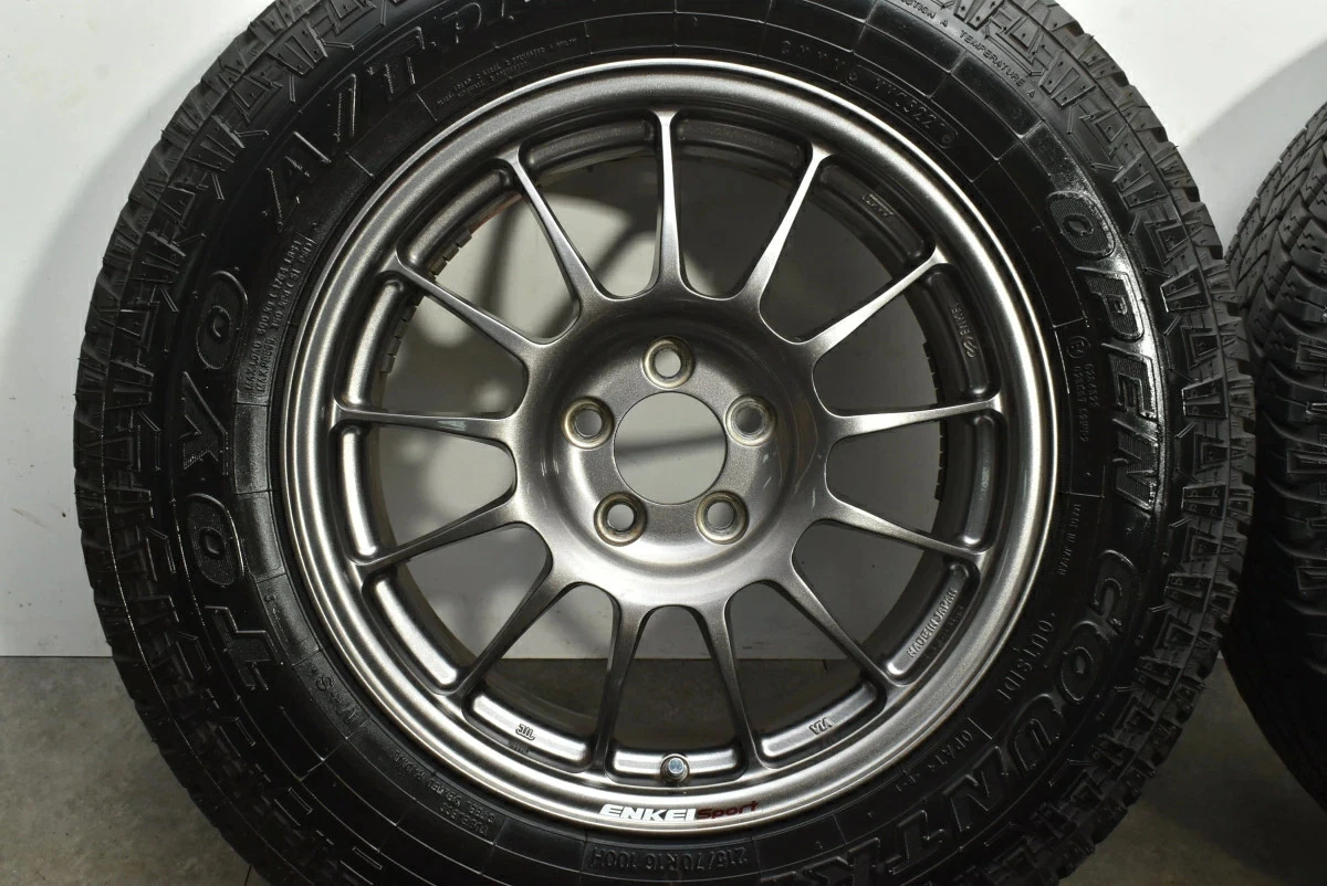 JDM Used ENKEI 4-Book Set 167.0J x 16 +48 PCD 100 215/70R16 100H with No Tires - Image 6