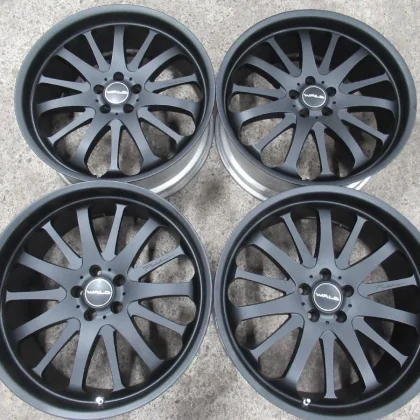 JDM WALD Portofino 22x9J+33 / 10J+35 5/120 75mm Hub Mad Black Painting No Tires