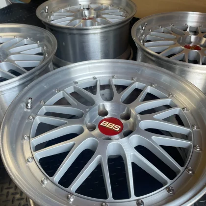 Re-Barreled BBS LM 20x9.5+28 10+21 5x114.3 approx measured 1Cracked Face