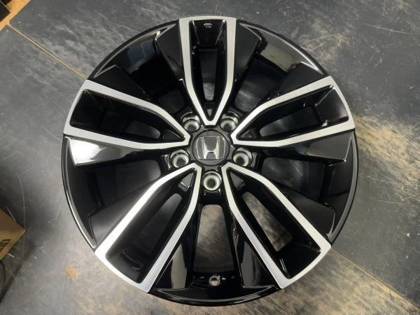 JDM Used set of 4 Honda Vezel genuine 7.5J-18 +55 114.3 5H black polis No Tires - Image 6