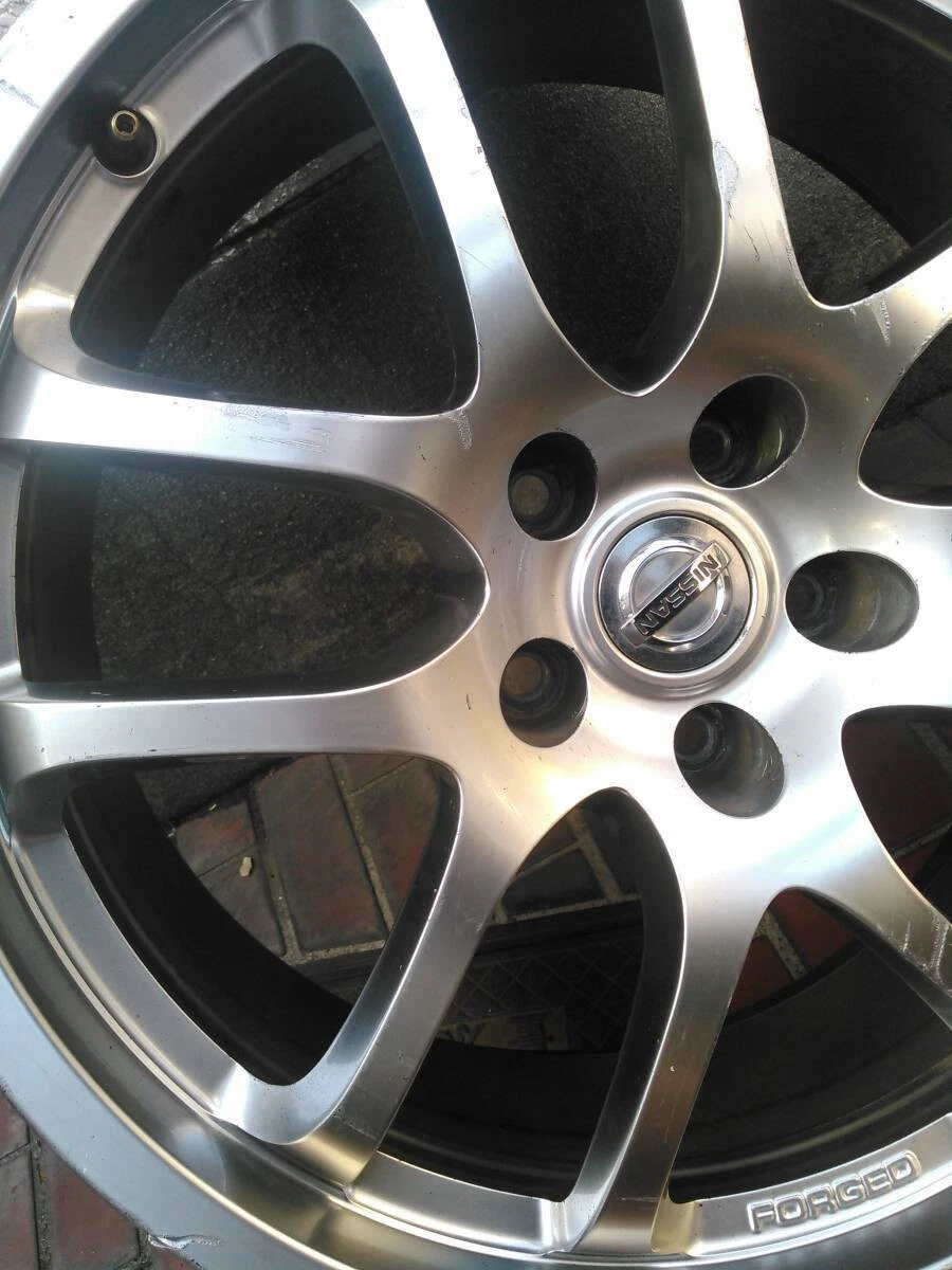 JDM Used Nissan OPRays forged 19-inch 8J wheels for a V35 Skyline. Two No Tires - Image 9