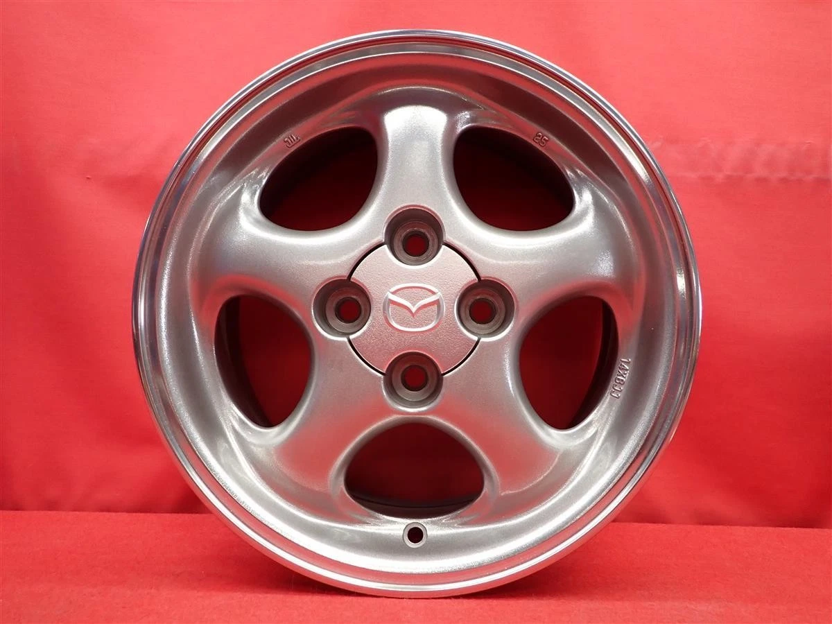 JDM Used genuine MAZDA Roadster NB6C wheels 4Book 6J 14PCD100 4x40 off No Tires - Image 7