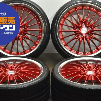 JDM Used WORK 4Book set 198.0J x 19 +48 PCD 114.3 225/35ZR19 88Y wheel No Tires