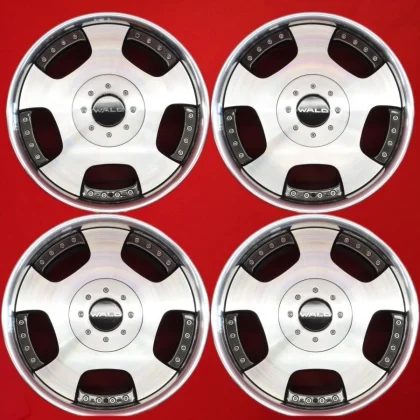 JDM Used WALD Valdo DUCHATELET wheels 4Book 8J/9J 18PCD139.7 6x110 bol No Tires
