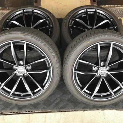JDM Used Tire and Wheel Set: Nissan RZ34 Fairlady Z Genuine 19 forging No Tires