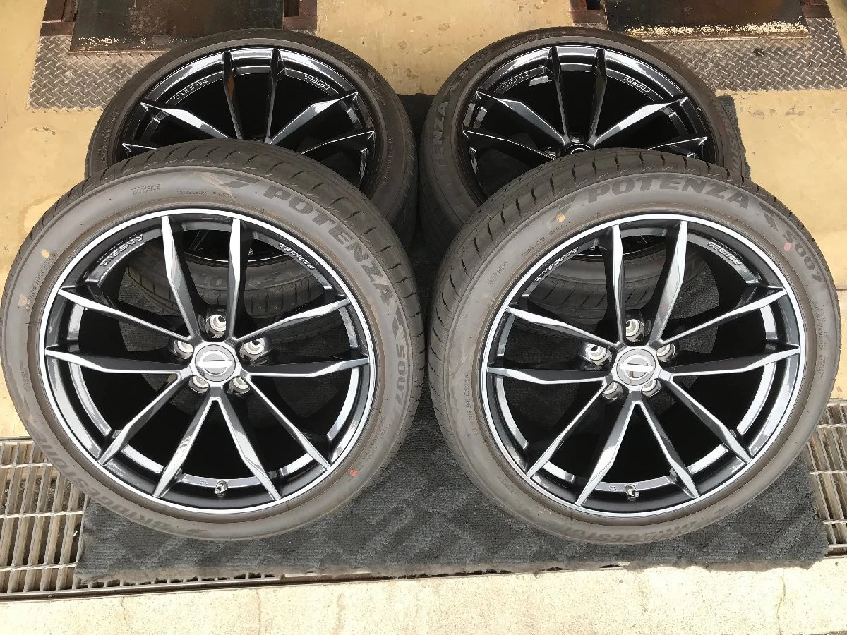 JDM Used Tire and Wheel Set: Nissan RZ34 Fairlady Z Genuine 19 forging No Tires