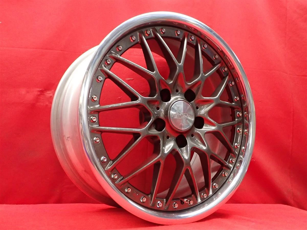 JDM Used WEDS LINEARETTA Linearetta Mesh wheels 4Book 8/9J 17PCD114.3 No Tires - Image 2