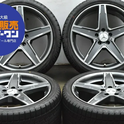 JDM Used MAK 4-Book Wheel Set 198.5J x 19 +35 PCD 112 255/35R19 96Q wi No Tires