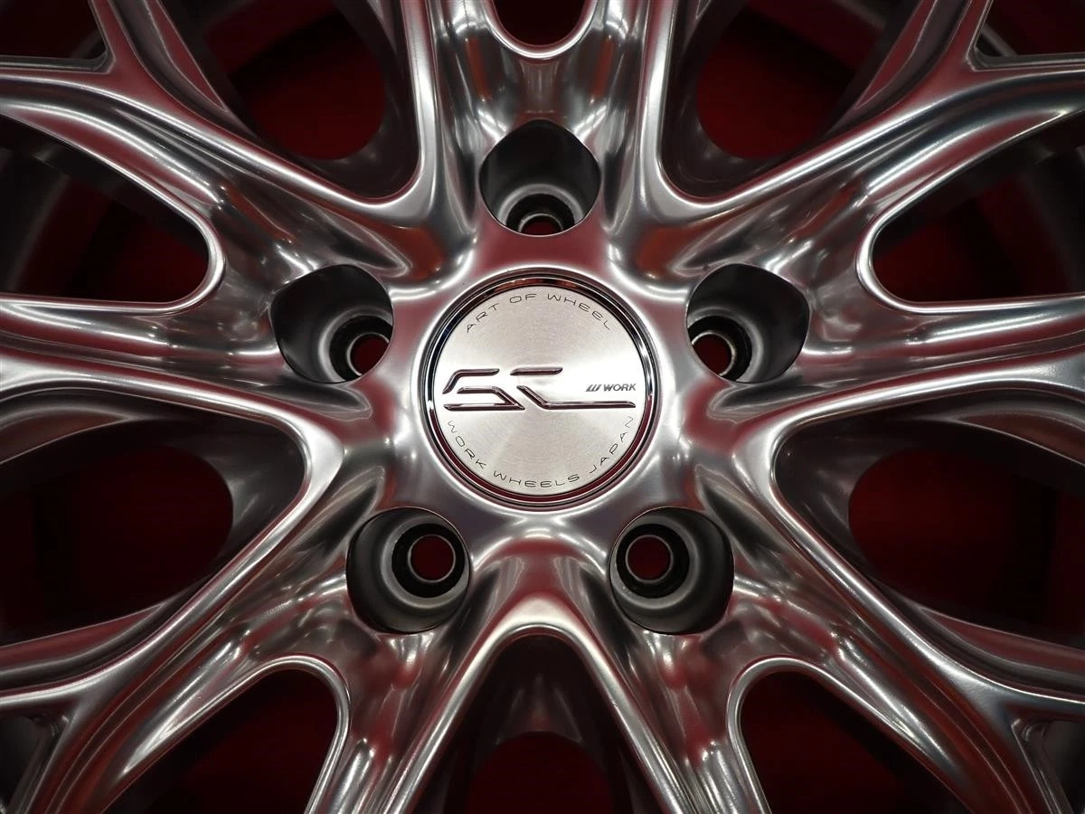 JDM Used WORK SCHWERT wheels with deep rims front and rear different w No Tires - Image 10