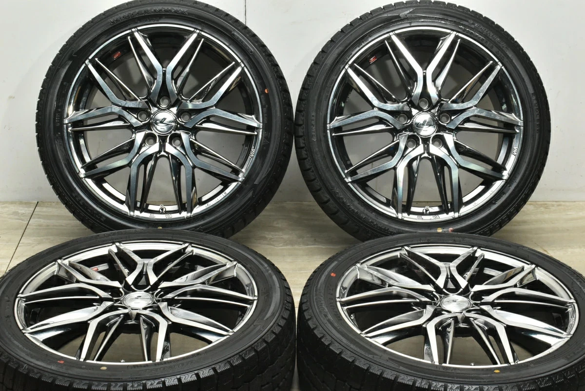 JDM Used WEDS 4-Book Wheel Set 187.0J x 18 +55 PCD 114.3 225/45R18 91Q No Tires - Image 2