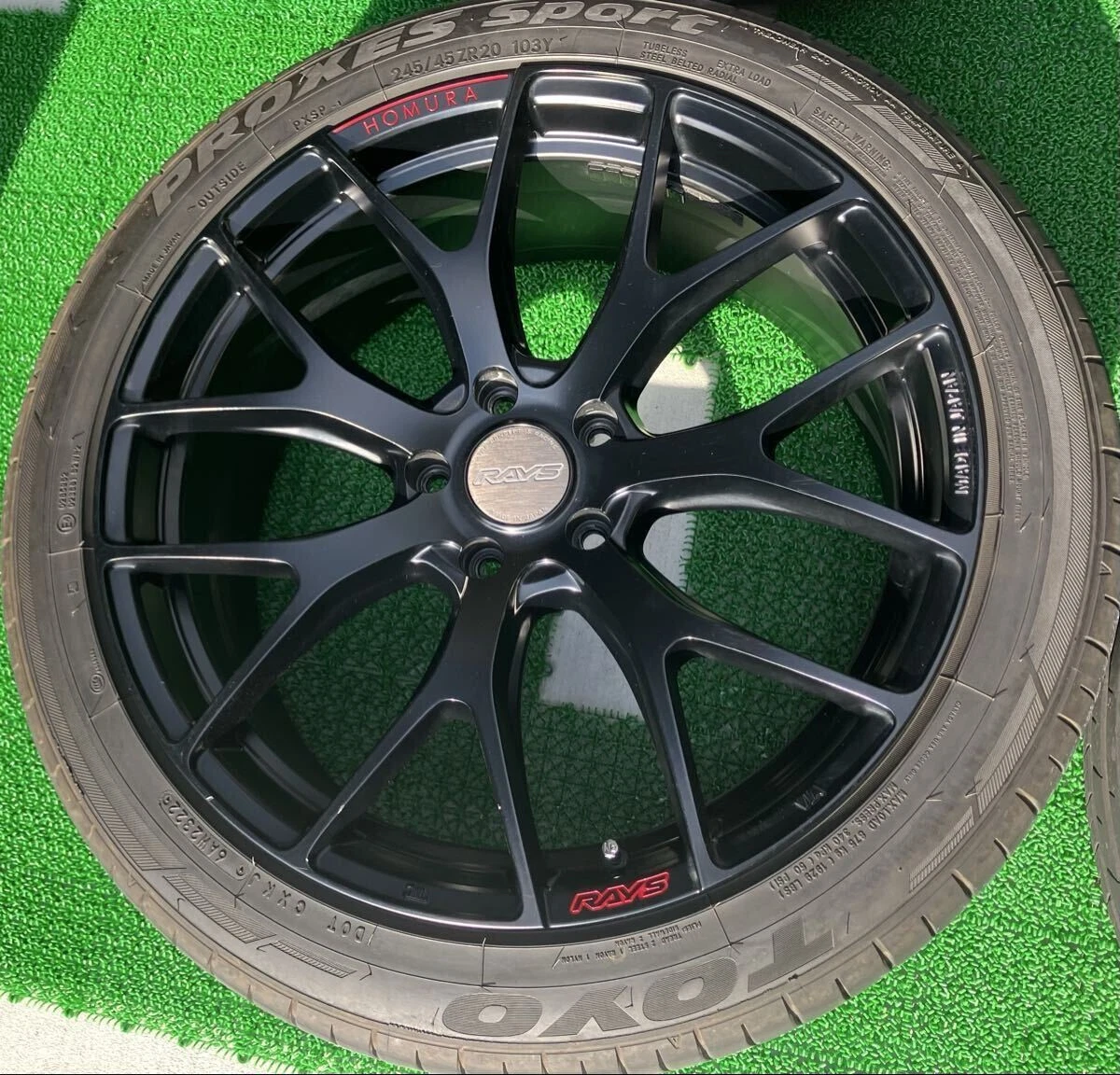 JDM Used on a 40cc Alphard RAYS Village HOMURA 2X7 FT wheels PCD120 8. No Tires - Image 7
