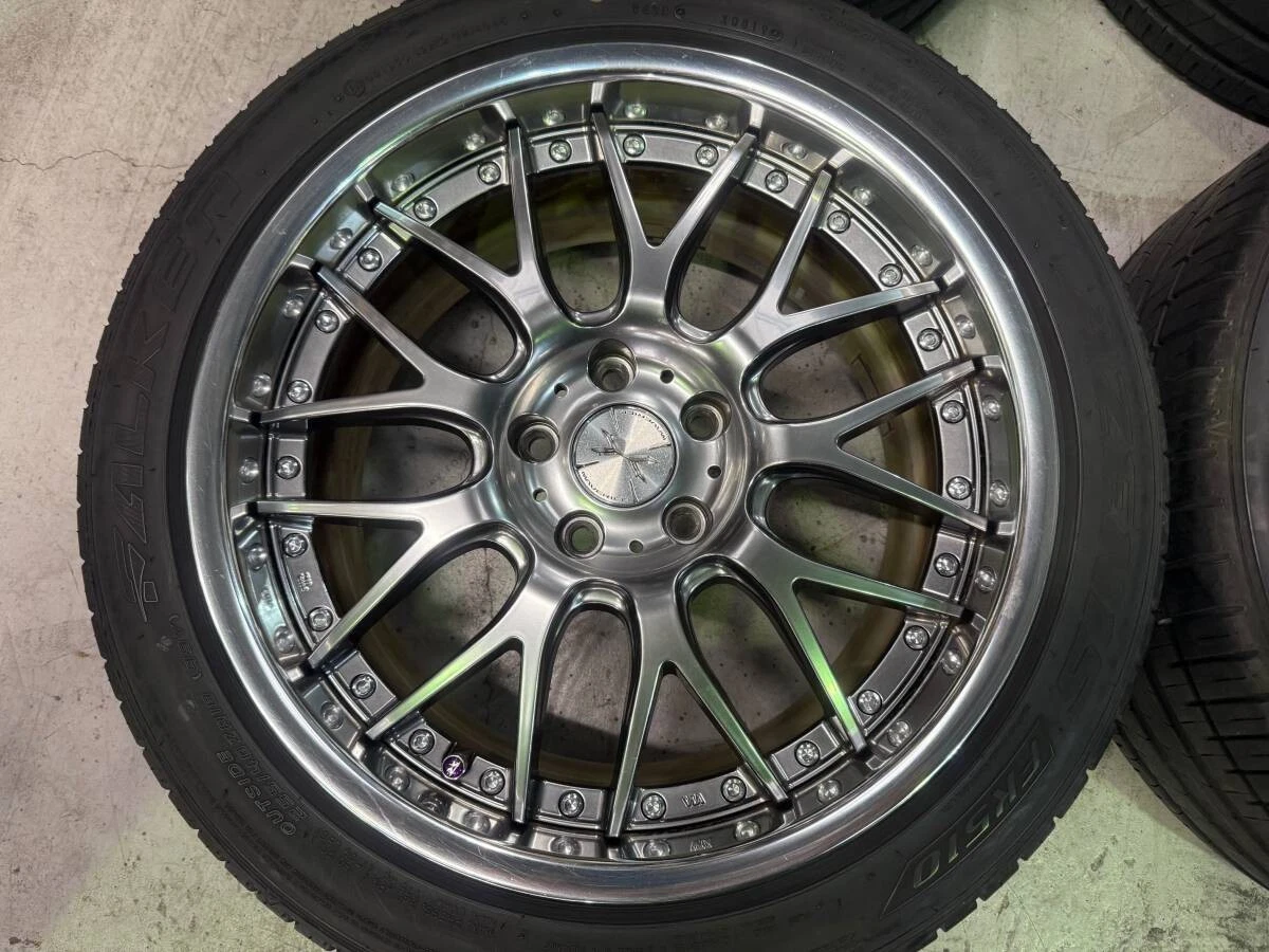 JDM Used Weds Maverick 709M wheels 188J 9J +48 offset 5x112 bolt patte No Tires - Image 2