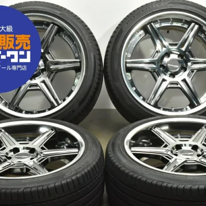 JDM Used SSR Executor RC06R 4-Piece Set 198.5J x 19 +30 PCD 112 245/40 No Tires