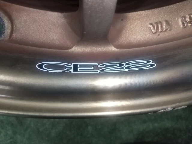 JDM Used 16-inch Rays Volk Racing CE28 wheels 4-piece set bronze with No Tires - Image 5