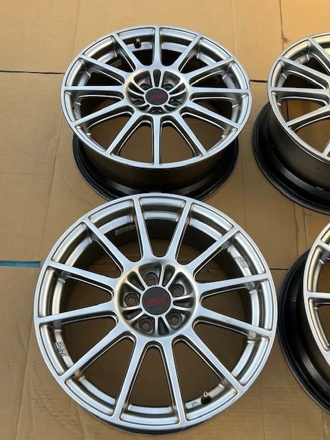JDM Used Subaru Impreza WRX STI genuine wheels 177J ET48 5x100 bolt pa No Tires - Image 6