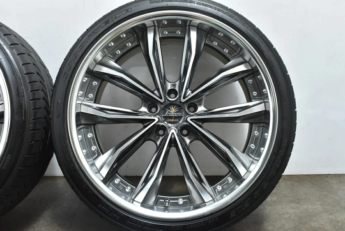 JDM Used WEDS 4-Book set 209.0J x 20 +38 PCD 114.3 245/35R20 95W Goody No Tires - Image 7