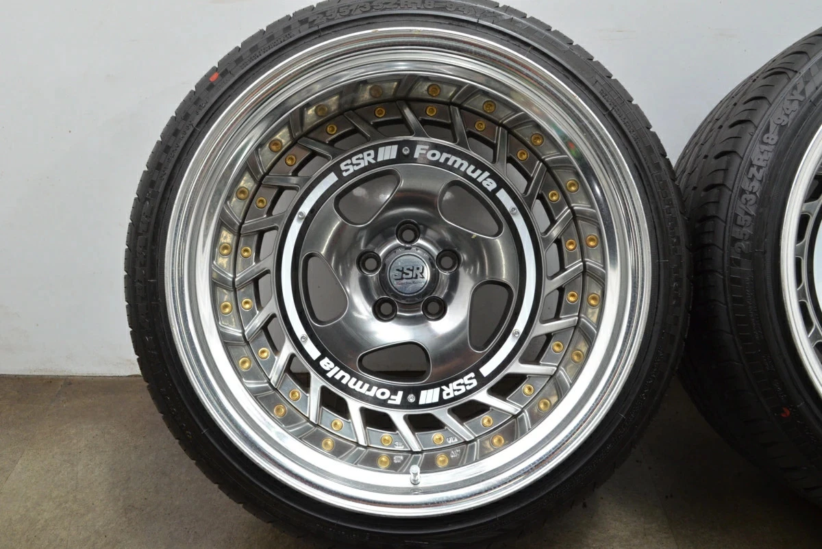 JDM Used SSR 4-Book Set 1810.5J x 18-29 PCD 100 245/35ZR18 92Y with RA No Tires - Image 5