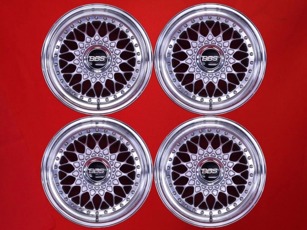 JDM Used BBS RS RS045 wheels lightweight 6.7kg each 4-hole 6J 15PCD100 No Tires