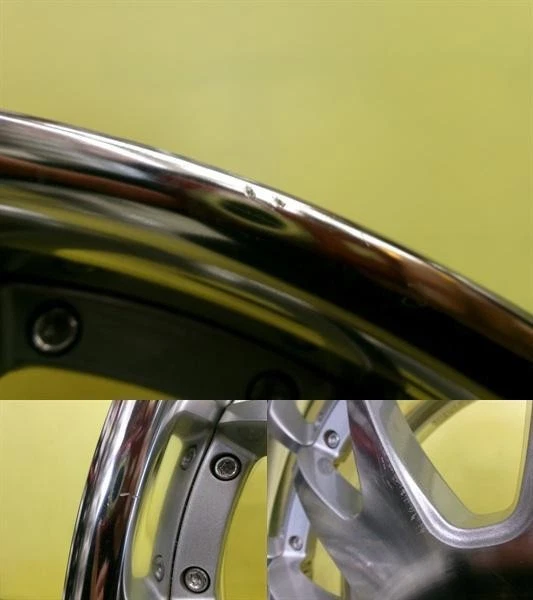 JDM Used Kyoho SHALLEN MX 8.0J 185/114.3 +43 silver polished crown whe No Tires - Image 3