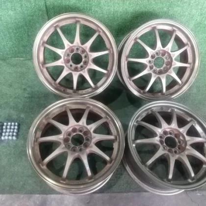JDM Used 16-inch Rays Volk Racing CE28 wheels 4-piece set bronze with No Tires