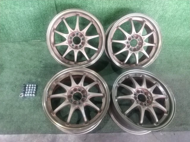 JDM Used 16-inch Rays Volk Racing CE28 wheels 4-piece set bronze with No Tires