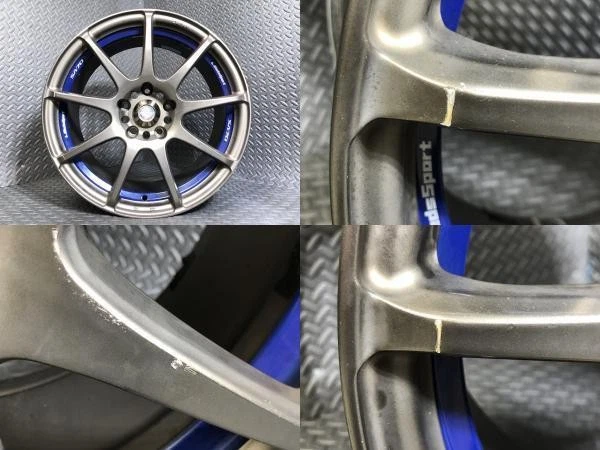 JDM Used Wheel Set: Weds Sport SA-70 8J-17 +32 114.3 5H Wheels New for No Tires - Image 2