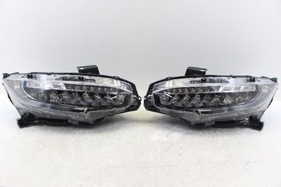JDM No scratches. Civic FK8 headlights left and right set LED with lev No Tires